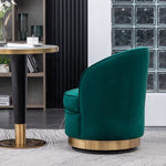 ZUN Wania Contemporary Velvet Swivel Chair, Green T2574P164513