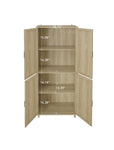 ZUN 4 Door Cabinet, with 4 Adjustable Inner Shelves, Storage Cabinet W688137519