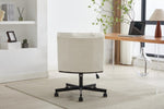 ZUN Armless Desk Chairs with Wheels Office Chair Vanity Chair with Technical Cloth Adjustable Swivel W2725P207683