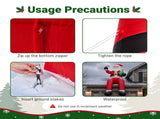10.6FT Sitting Santa Inflatable, 6 LED Lights, 210D Polyester Christmas Decor, US Plug 85392060