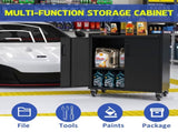 Heavy-Duty Metal Garage Storage Cabinet with Wheels - Sturdy and Durable Tool Storage Cabinet for T2398P223005