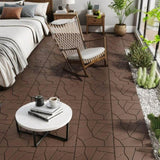 DIY friendly, easy to clean interlocking deck tiles, 11.8"x11.8" patio flooring 44 pieces per 52036210