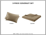 Queen 3 Piece Luxurious Oversized Quilt Set B035129004