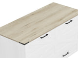 Full Size Farmhouse Murphy Cabinet Bed with Charging Station, Foldable Platform Bed with Large 56836173