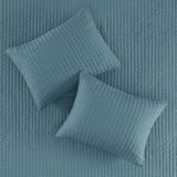 2 Piece Quilt Set Teal Twin/Twin XL B035129036