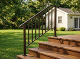 Outdoor 3 Level Iron Handrail Copper 60429140