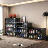 BLACK LED light shoe box three layers with glass doors W1320P184275