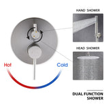 Dome system Shower head combination set wall mounted with 10 inch head and hand held KE-A3585-BN