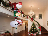 7.5FT Lighted Christmas Inflatable Decoration, Inflatable Hanging Santa & Reindeer & Snowman, Funny 27715236