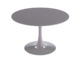 31.5" GREY COLOR TOP Tulip Table Mid-century Dining Table for 2-4 people With Round Mdf Table Top, W234P405191