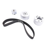 Billet Aluminum Belt Drive Pulley Kit SWP for Small Block Chevy SBC 283 305 327 350 383 400 Engine 15646087