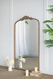 66" x 36" Full Length Mirror, Arched Mirror Hanging or Leaning Against Wall, Large Gold Mirror for W2078124104