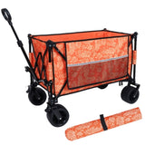 Heavy-Duty 480lbs Folding Wagon Cart with Bonus Picnic Mat - All-Terrain Beach Wheels, Drink W2932P283539