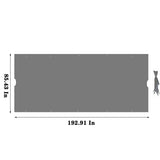 12x9 Ft Universal Outdoor Pergola Replacement Canopy Cover,Grey Sale to Temu is Banned.Weekend can 00144227