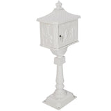 Cast Aluminum Mail Box,Postal Box , Mailbox Color White W46563687