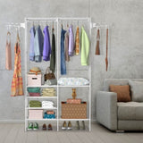 66.1x42.1x14.2in Perfect 4 layers of shelves Closet Organizing rackweight capacity of the hanging 35439425