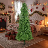 6FT Christmas Tree with 754 Tips Classic Pencil Artificial Plant for Halloween & Christmas Dense 24053900