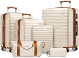 Luggage Sets 6 Piece with Duffel Bags, Hardside Expandable Suitcases with Spinner Wheels TSA Lock, 95031045