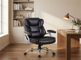 Ergonomic Executive Office Chair with Contoured Backrest, Adjustable Height & Recline for Home 56232565