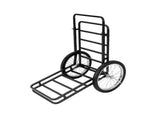 Black Game Cart with Double-Layer Structure - 2-Level Adjustment, 550 lbs Capacity, 20" Rubber 46881865