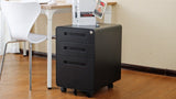 ZUN 3 Drawer Mobile File Cabinet Under Desk Office,Simple Style Versatile Storage Cabinet for W124782438