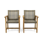 ZUN HAMPTON WOOD AND WICKER DINING CHAIR 60400.00