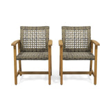 ZUN HAMPTON WOOD AND WICKER DINING CHAIR 60400.00