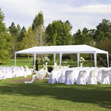 ZUN 10x30' Outdoor Garden Gazebo Wedding Party Tent Canopy Marquee with 8 Removable Sidewalls W2185P192587