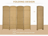 4-Panel 5.6ft Folding Privacy Screen Freestanding Room Divider for Indoor Space 92444375