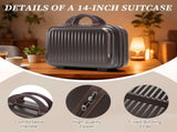 14"/20" 2 pcs/set in ABS Spinner Wheel Luggage, with Combination Lock and Front Opening Design, 14" 04628953