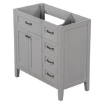 ZUN 36" Bathroom Vanity without Sink, Cabinet Base Only, Bathroom Cabinet with Drawers, Solid Frame and WF296707AAE