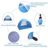 2-3 Person Beach Tent Pop Up Sun Tent Big Automatic Sun Umbrella 2-3 Person Fishing Beach 27903699