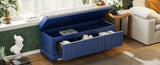 TREXM Classic Storage Bench with Cushioned Seat and Three Drawers for Entryway and Living Room N715P207812M