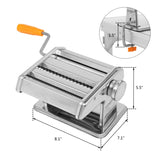 Dual-blade Multifunctional Manual Hand-cranking Operation Stainless Steel Noodle Making Machine Silv 16928879