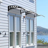 HT-100 x 80 Household Application Door & Window Rain Cover Eaves Canopy White & 87203302