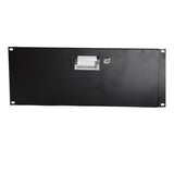 19" 4U Steel Plate DJ Drawer Equipment Cabinet with Keys Black 24357019