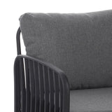 Outdoor Patio Club Chair, Modern Patio Furniture, Waterproof Thick Cushion Deep Seating for Porch, N780P199454B