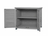 Potting Bench with Storage Cabinet and Metal Table Top for Outdoor Patio,Outdoor Work Station Table 23479910