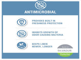 100% Cotton 8 Piece Antimicrobial Towel Set B03599310