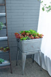 20.5x20.5x21" Large Perryman Galvanized Tub On Stand, for Plant Pot/Planter/ Metal Ice Buckets W2078P323437