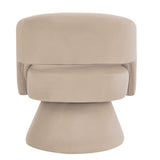 Modern Swivel Barrel Chair, Upholstered Velvet Round Accent Chairs,360 Degree Comfy Swivel Chair W2186P178775