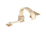 Waterfall Bathtub Faucet with Sprayer, 3-Hole Roman Filler with Hand Shower Deck Mount Waterfall W1224P206190