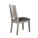 ZUN Set of 2 PU Upholstered Dining Chair, Silver B016P225999