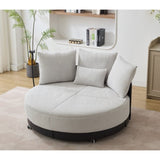 52.75'' Oversized Round Swivel Chair,360&deg Swivel Chair, Couples W1628P218357