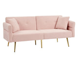 Modern Teddy Upholstered Accent Loveseat Sofa With Side Pocket,Folding Sleeper Sofa Bed With W1117P303443