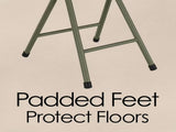 Set of Two 18-inch Folding Stools with 225lb Capacity 62433401
