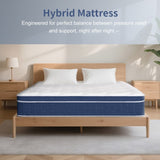 Queen Size Mattress in a Box 14 Inch Memory Foam Hybrid Mattress with Pocketed Springs Medium Firm 95470027