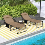 ZUN Folding Lounge Chairs / beach chair （Prohibited by WalMart） 02720579