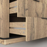 Modern Multi-functional Six-drawer MDF Cabinet,The perfect combination of rounded corners and 23515202