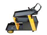 Multi-function welder trolley, MIG TIG ARC plasma cutter storage tank with 2 safety chains, portable 64948607